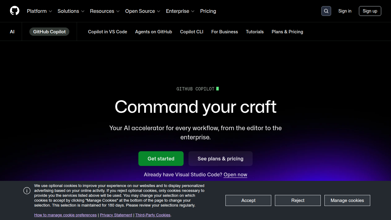 Discover GitHub Copilot, a widely used AI coding assistant integrating with various editors.
