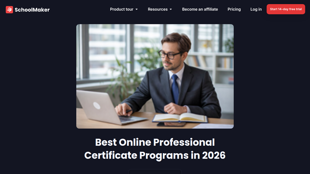 An article discussing the value of online professional certificate programs for career advancement.