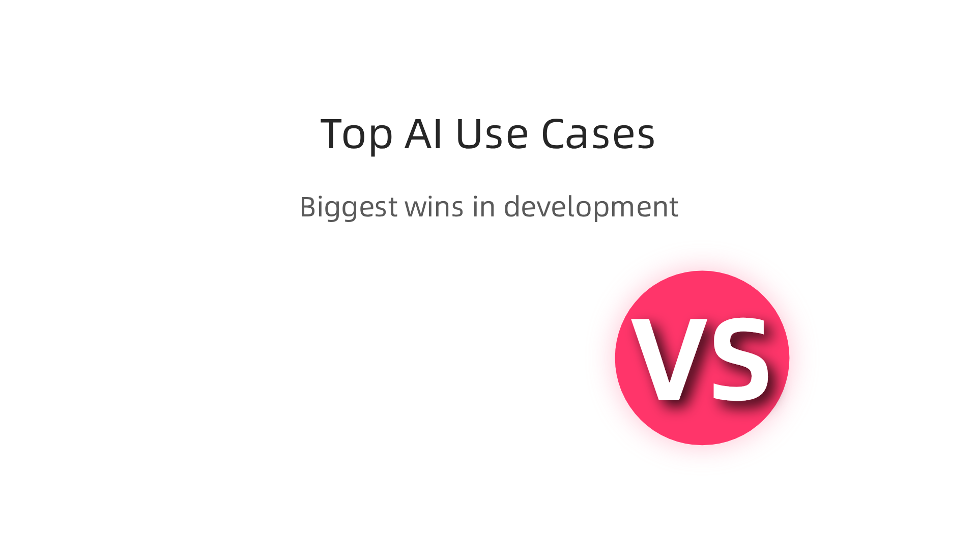 Highlighting the top two AI-powered use cases driving efficiency in software development.