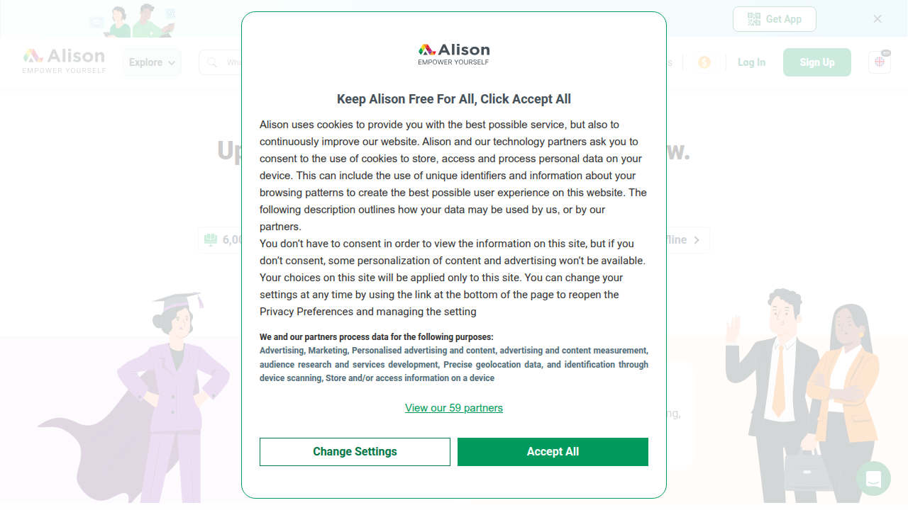 Alison offers a wide range of free online courses and certificates, including in tech fields.