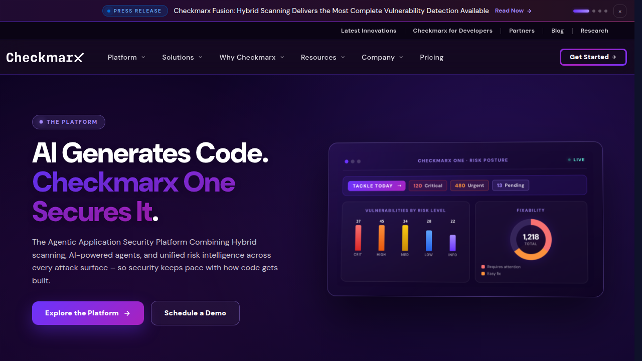Checkmarx offers resources on security and quality for AI developer tools in the software development lifecycle.